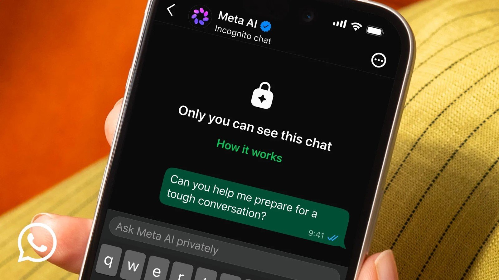 Meta uvodi "incognito chat" za AI razgovore
